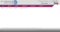 Desktop Screenshot of dcaudiology.com